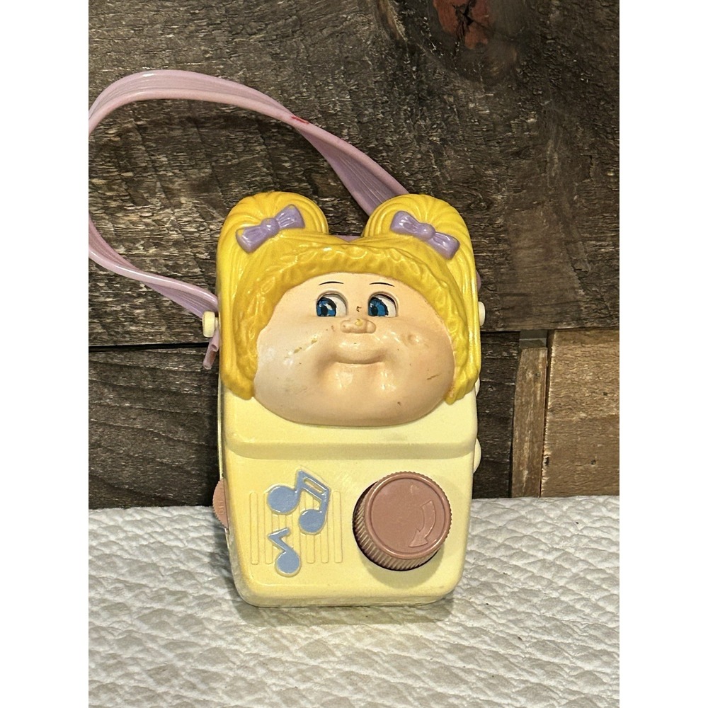 1984 Vintage Cabbage Patch Kids Wind Up Toy Music Box Radio Illco Toys Works